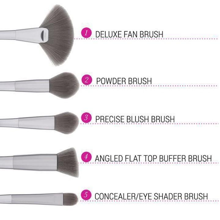 Bộ cọ trang điểm Bh Cosmetics Smoke ‘n Mirrors - 10 Piece Metalized Brush Set