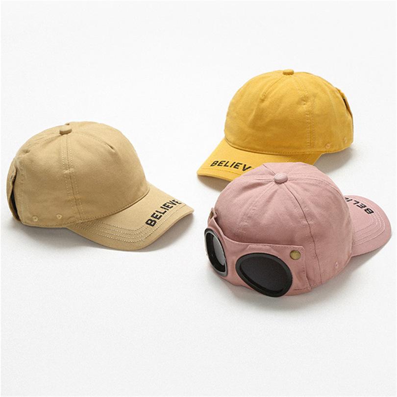 3-12 Tuổi Bé Trai Bé Gái Bóng Chày CapSummer Thời Trang Tấm Che Nón Trẻ Em Bé Trai Bé Gái Áo Nón Snapback Hip hợp