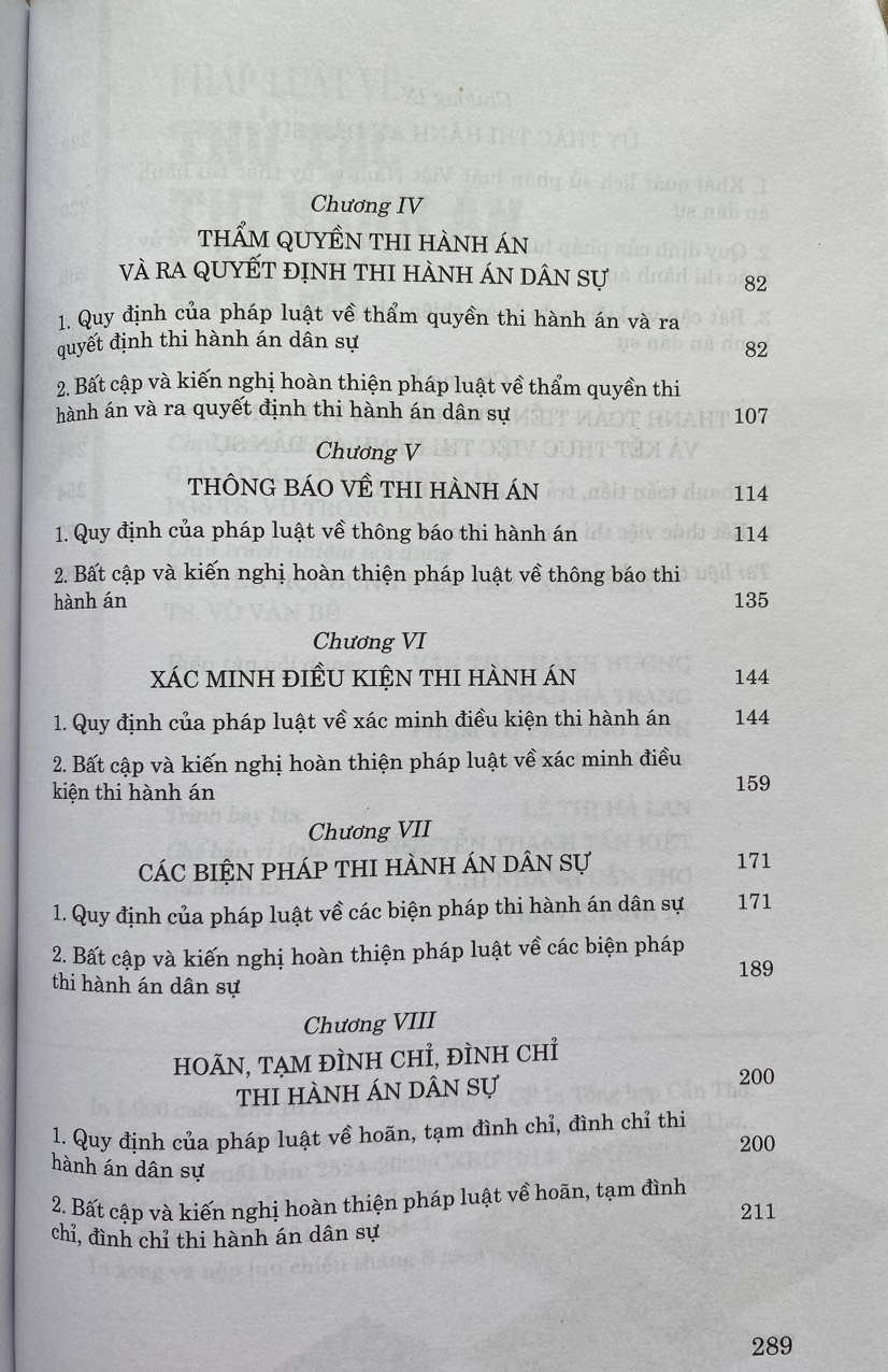 Pháp luật về thủ tục thi hành án dân sự