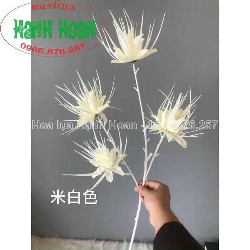 Cành Hoa Móng Rồng 4 Bông Cao 80cm Độc Lạ Cực Đẹp Loại 1-Hoa Lụa,hoa giả