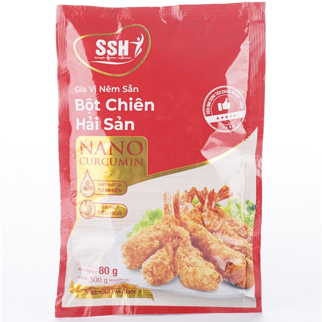 Gia vị nêm sẵn bột chiên hải sản Nano Curcumin 80g - Hàng chính hãng