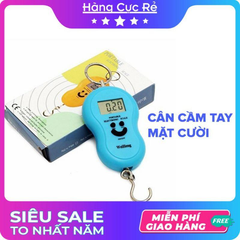 Cân cầm tay mini mặt cười thực phẩm đa năng - Cân điện tử cầm tay nhà bếp mini tiện lợi Max 50kg
