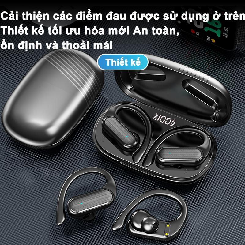 [HÀNG CHÍNH HÃNG GOOJODOQ] Tai Nghe Bluetooth Không Dây Goojodoq TWS 5.3 Chơi Game Thể Thao Kẹp Đeo Thoải Mái Tiện Lợi Bảo Hành Chính Hãng