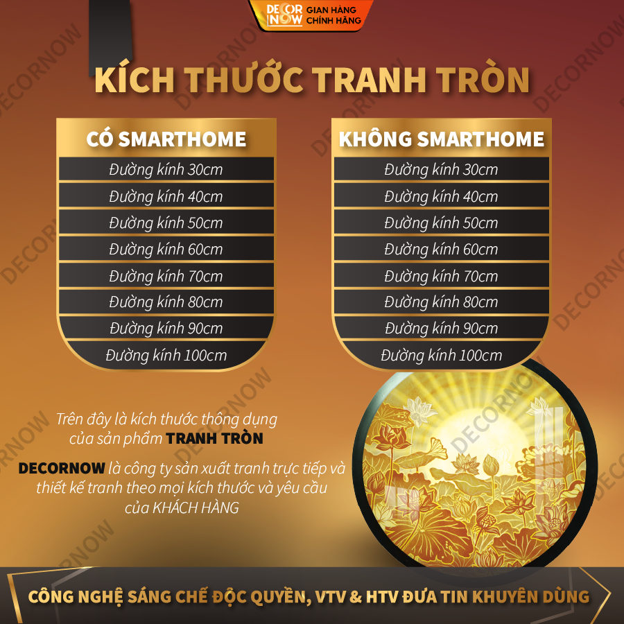 Đèn Hào Quang Phật In Tranh Trúc Chỉ DECORNOW 30,40 cm, Trang Trí Ban Thờ, Hào Quang Trúc Chỉ MANDALA DCN-TC23