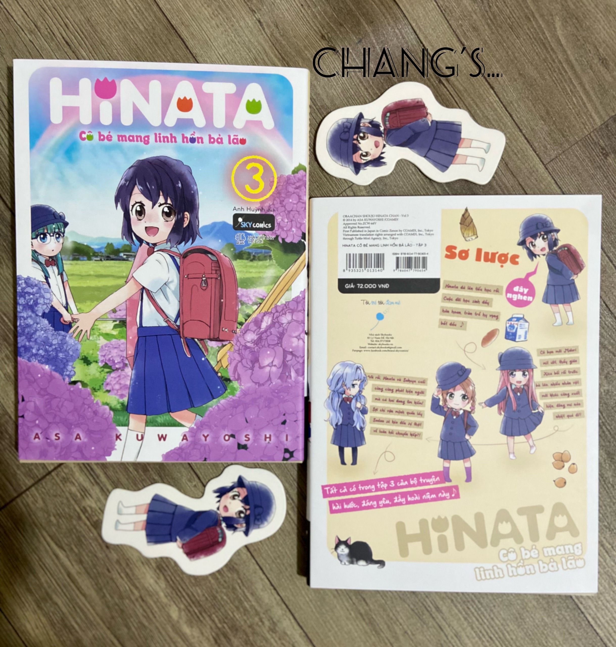 Hinata - Cô bé mang linh hồn bà lão Tập 1 2 3 kèm Bookmark