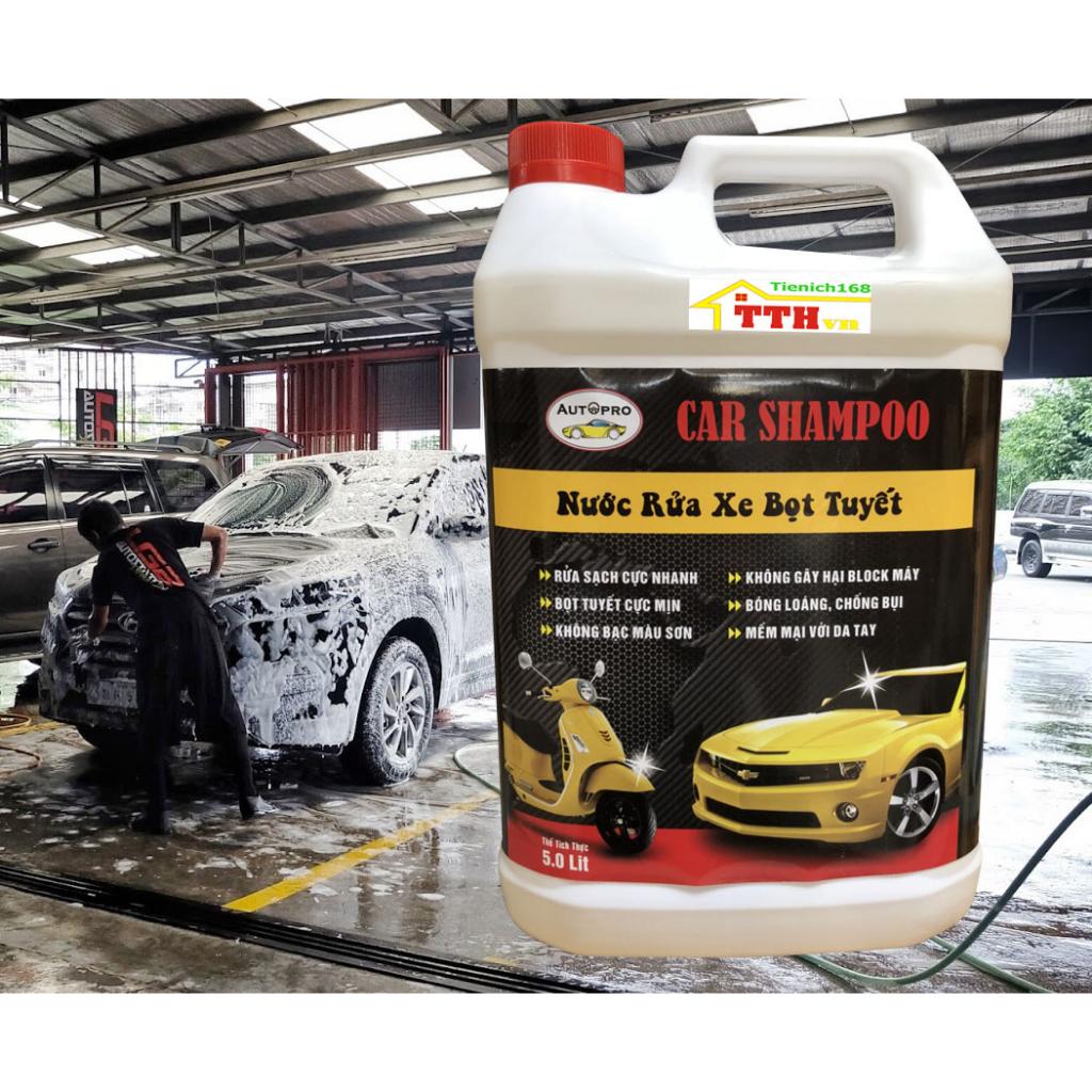 Nước rửa xe bọt tuyết chuyên dụng Car Shampoo 10L&5L cho ô tô xe