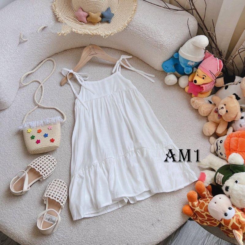 Váy maxi dây điều chỉnh bé gái TB19 Váy Maxi Đi Biển Cho Bé Váy 2 Dây Đũi Siêu Mềm