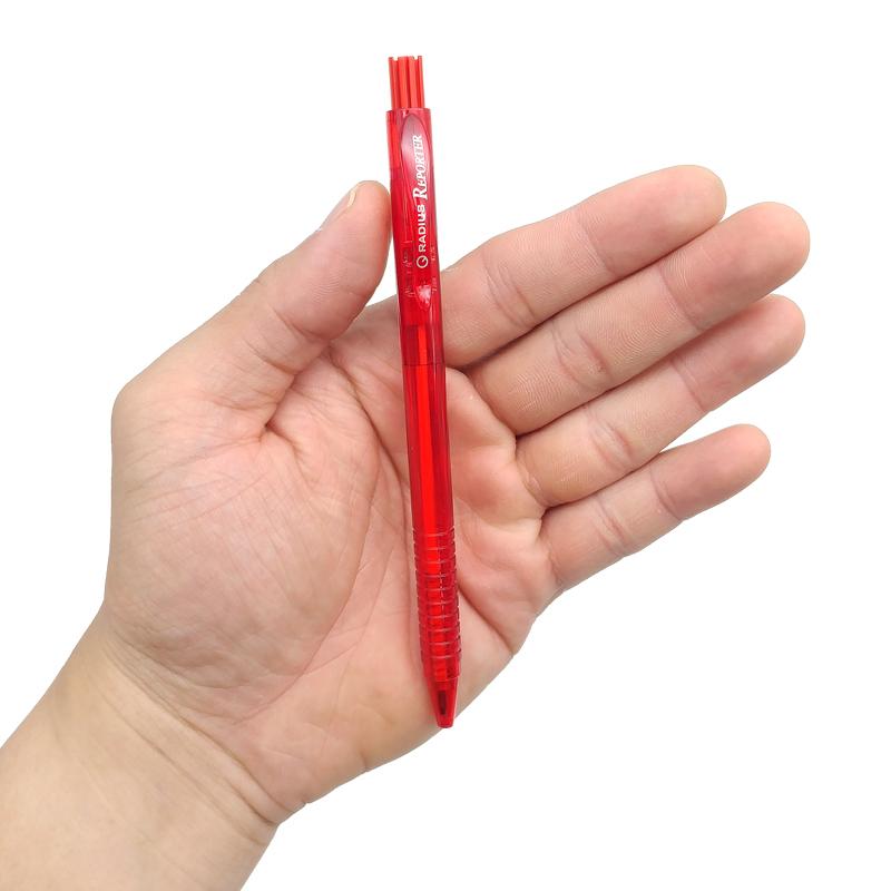Bút Bi Bấm Reporter 0.5 mm - Radius - Mực Đỏ