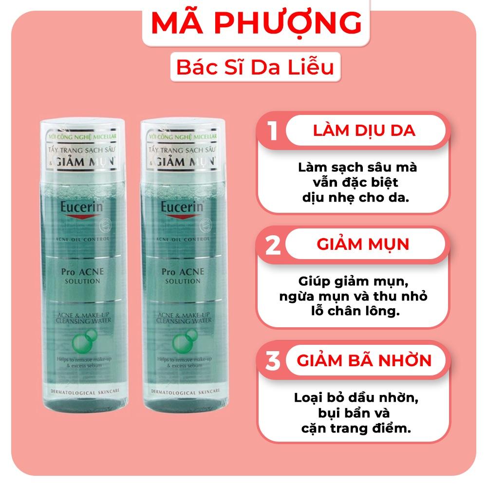 Nước Tẩy Trang Cho Da Dầu Mụn EUCERIN ProACNE Acne&Makeup Cleansing Water