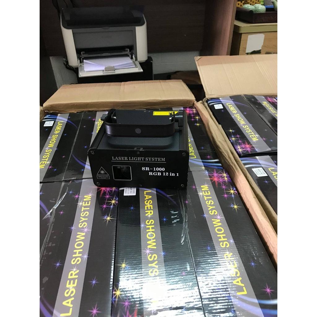 Đèn Bay Phòng Laser 1000MW 12in1 Chiếu Hình 3D Đi Cảnh Phòng Bay, Karaoke, Vũ Trường