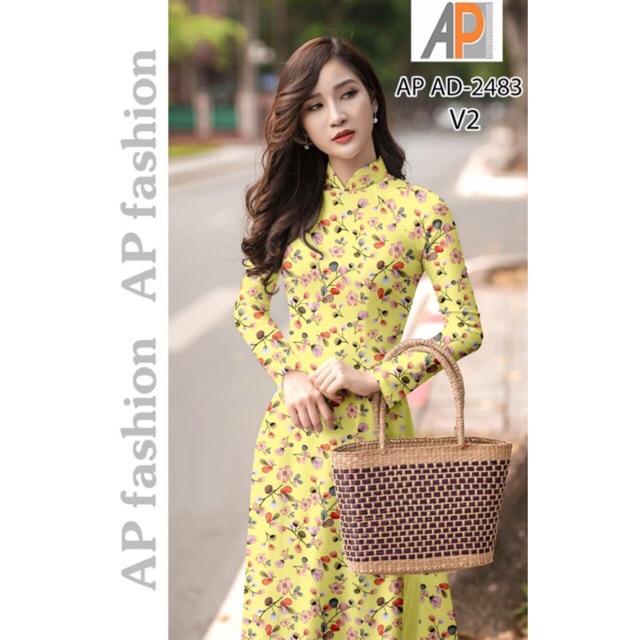 Vải áo dài hoa nhí