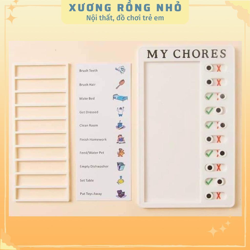 Bảng Lên Kế Hoạch Hàng Ngày To Do List, Bảng Công việt hằng ngày My chores