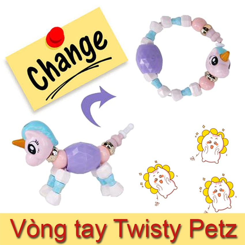 Vòng Đeo Tay biến hình thú Twisty Petz quà tặng dễ thương - Lân