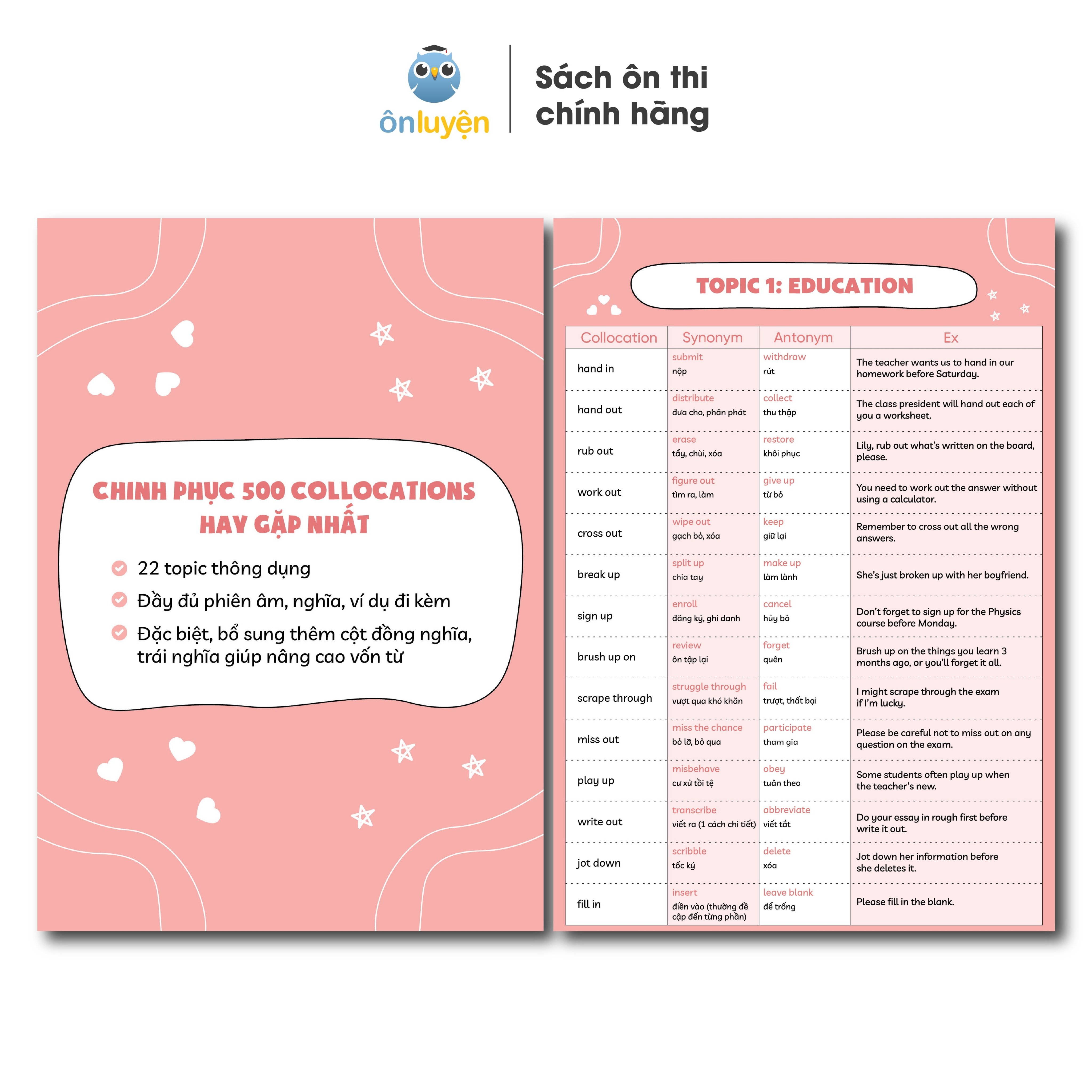 Takenote 1000 Idioms và Collocations theo chủ đề thông dụng nhất