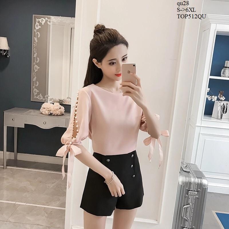 TOP414 ÁO VOAN NỮ TAY LỠ ĐÍNH HẠT