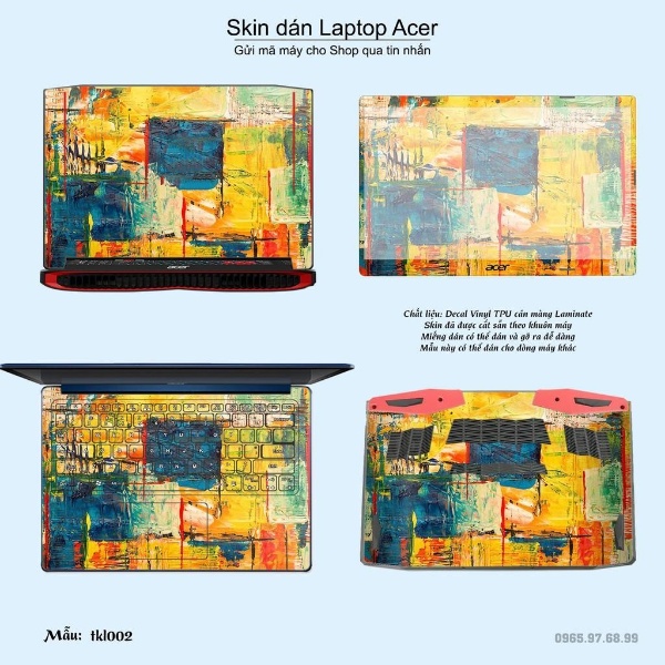 Skin dán Laptop Acer in hình thiết kế (inbox mã máy cho Shop