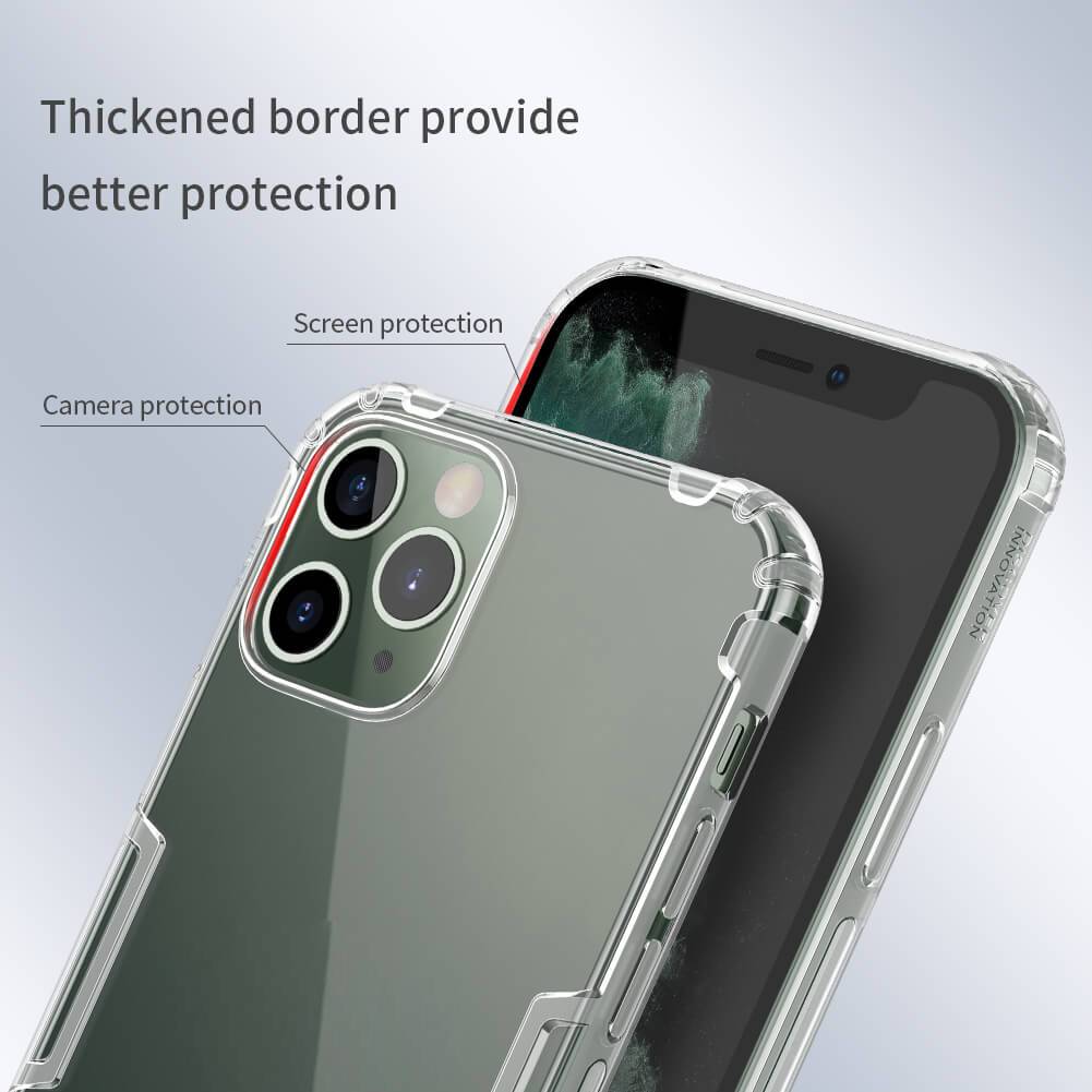 Ốp lưng silicon dẻo trong suốt cho iPhone 13 Pro Max hiệu Nillkin mỏng 0.6mm - hàng chính hãng