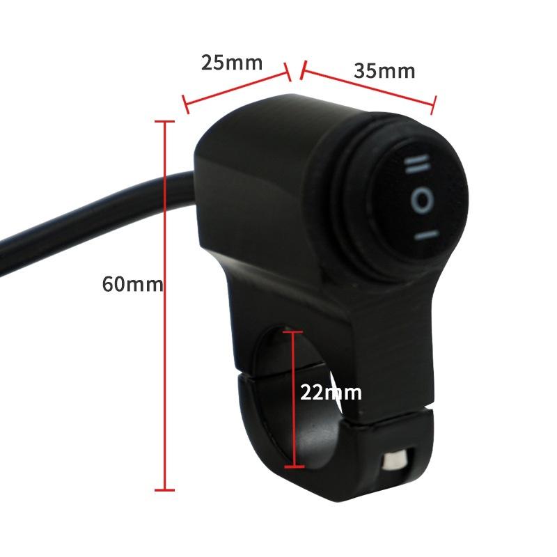 Công Tắc Đèn Pha Sương Mù Gắn Tay Lái Xe Máy 22Cm 3 Chiều 12V