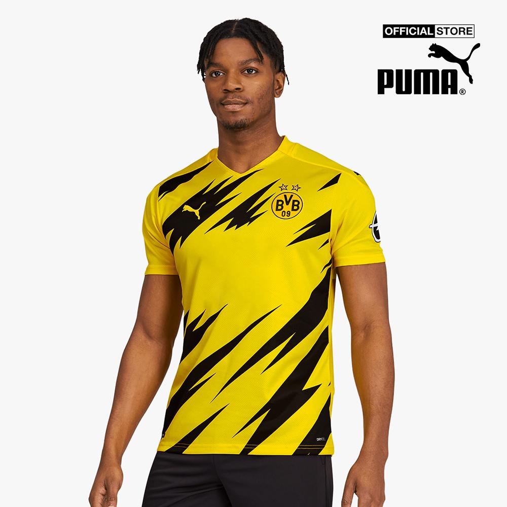 PUMA - Áo thun thể thao nam ngắn tay BVB Home Replica 757156-01-L