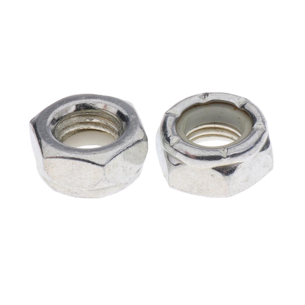 10pcs Axle Mounting Nuts for Skateboard Longboard Trucks Inner Diameter 9mm