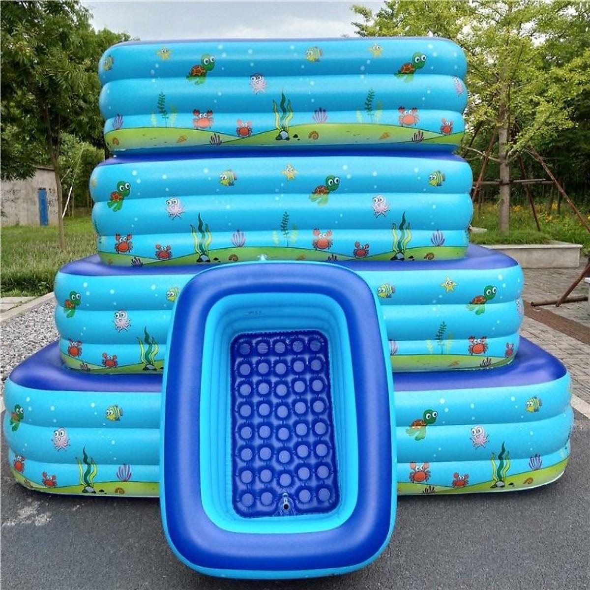 Bể bơi phao bơi cho bé 3 tầng đủ kích cỡ - loại 1m8 3 tầng