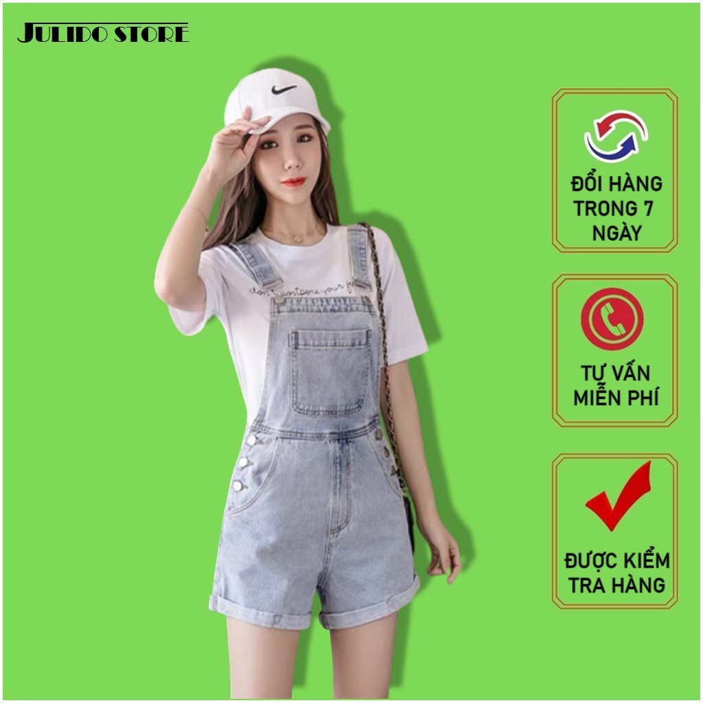 Quần yếm nữ Julido Store, mẫu yếm ngắn theo xu hướng mới nhất YN02 - M22 size L