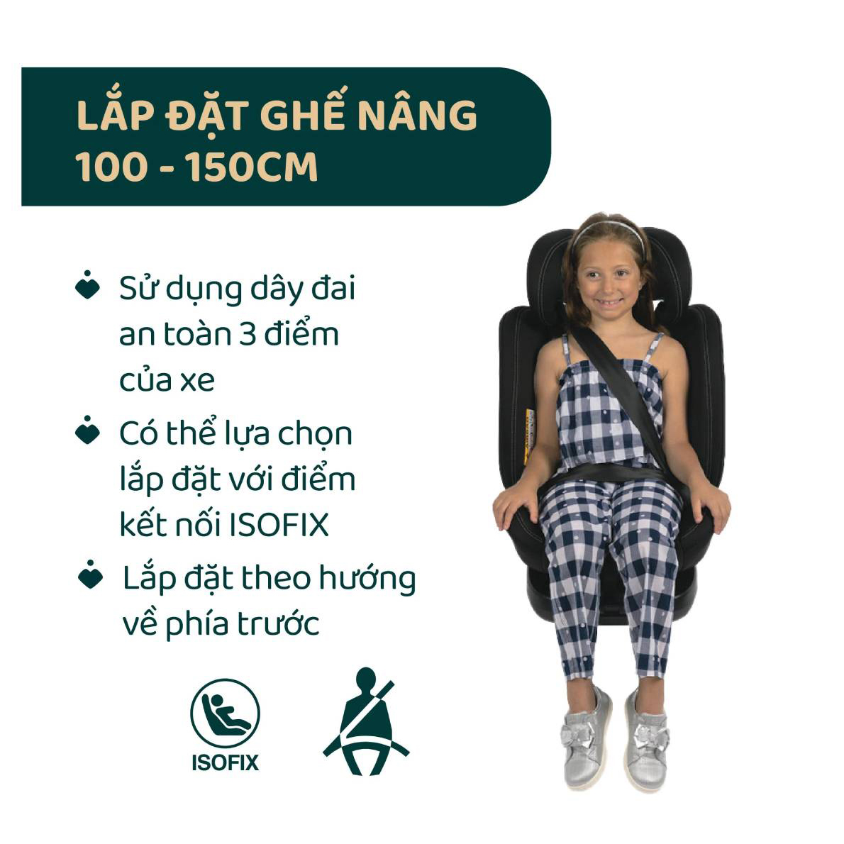 Ghế ô tô Chicco Unico Evo Classic xoay 360˚ ISOFIX - Màu Đen