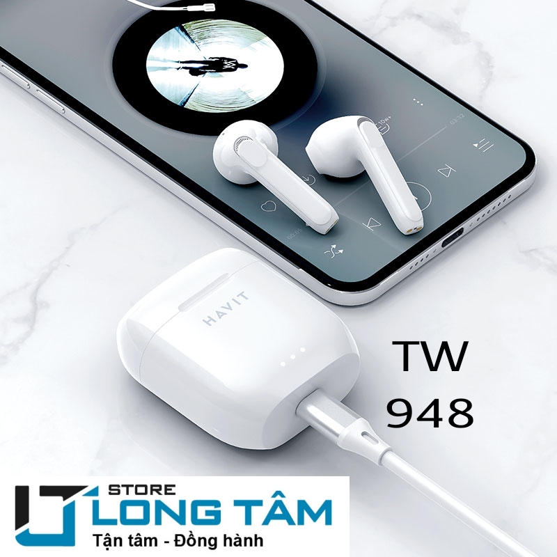 Tai nghe Bluetooth Havit model TW948 - Hàng Chính Hãng - Giá rẻ