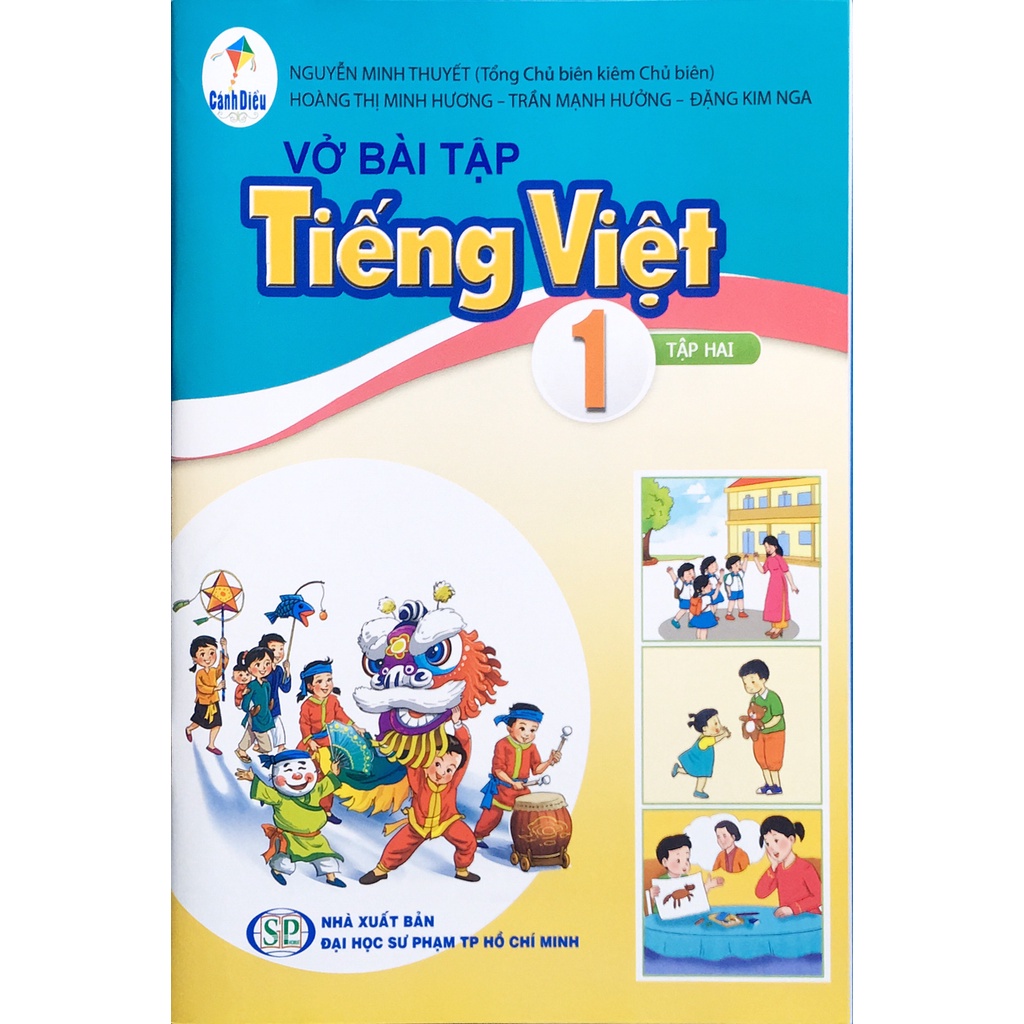 Sách Vở bài tập tiếng việt 1 tập 2 (CD) và 3 tập nhãn vở cấp 1 72 cái