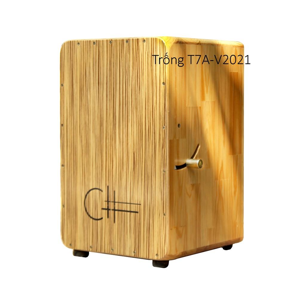 Trống cajon T7A-V2021 có cần gạt kim loại