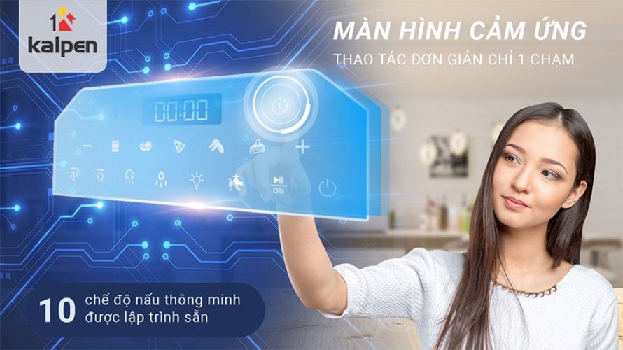 Nồi Chiên Không Dầu Hơi Nước Công Nghệ Mới Kalpen X15, dung tích 15L. Hàng chính hãng