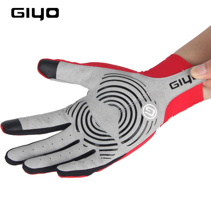 Bơm Giyo Màn Hình Cảm Ứng Long Full Ngón Tay Găng Tay Xe Đạp Thể Thao Chống Trơn Trượt Nữ Nam Găng Tay Xe Đạp Mtb Xe Đạp Đường Bộ Đi Xe đua Xe Găng Tay
