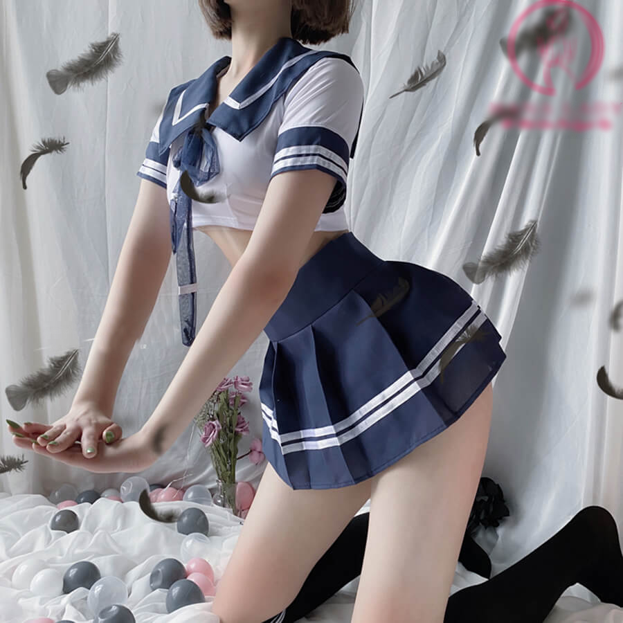Bộ Váy Ngủ Gợi Cảm Cosplay Học Sinh Sexy - Đồ Lót Cosplay Học Sinh - Set Đồ Ngủ Cosplay Học Sinh