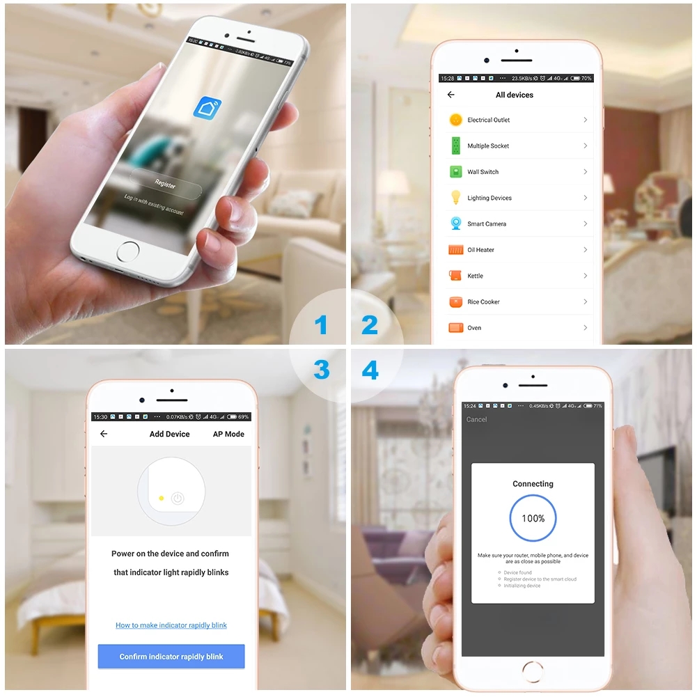 Ổ cắm điều khiển từ xa qua wifi BSD29 - CÔNG SUẤT LỚN