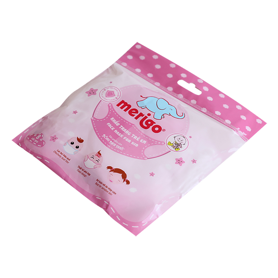 Khẩu Trang Trẻ Em Merigo Bông Bạch Tuyết TP-KT42