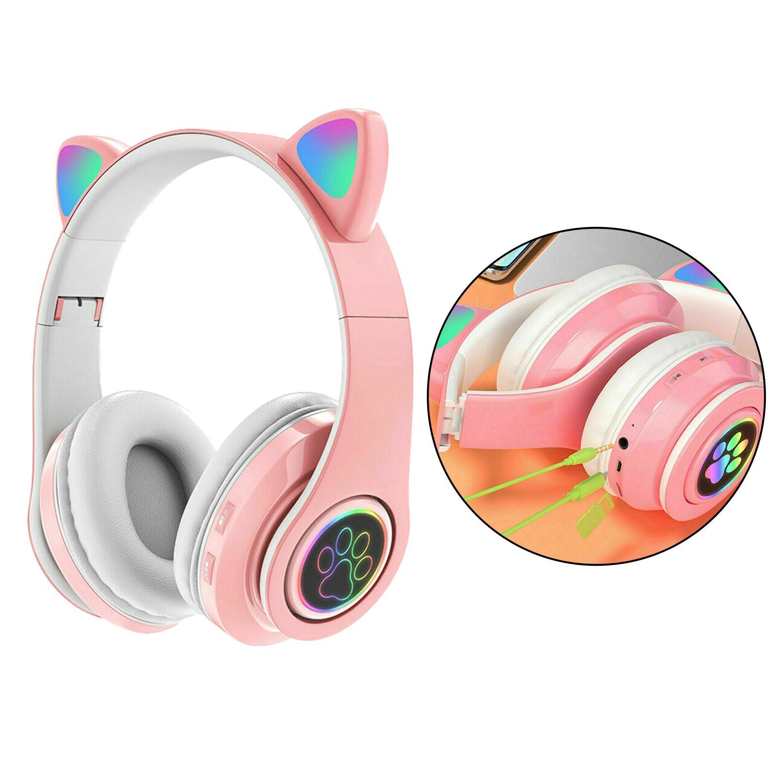 Bluetooth 5.0 Headset Earphone Headphones Earpiece Speaker White