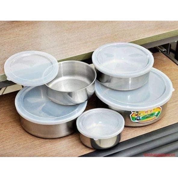 SIÊU SALE SỈ BỘ 5 BÁT INOX ĐỰNG THỨC ĂN [Sãn Hàng]