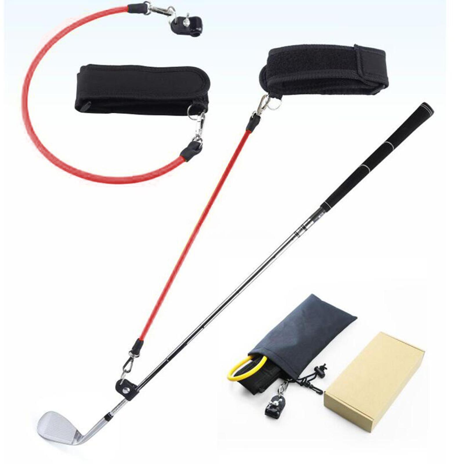 Golf Swing Release Trainer Elastic Resistance Rope and Arm Band for Swing Strength