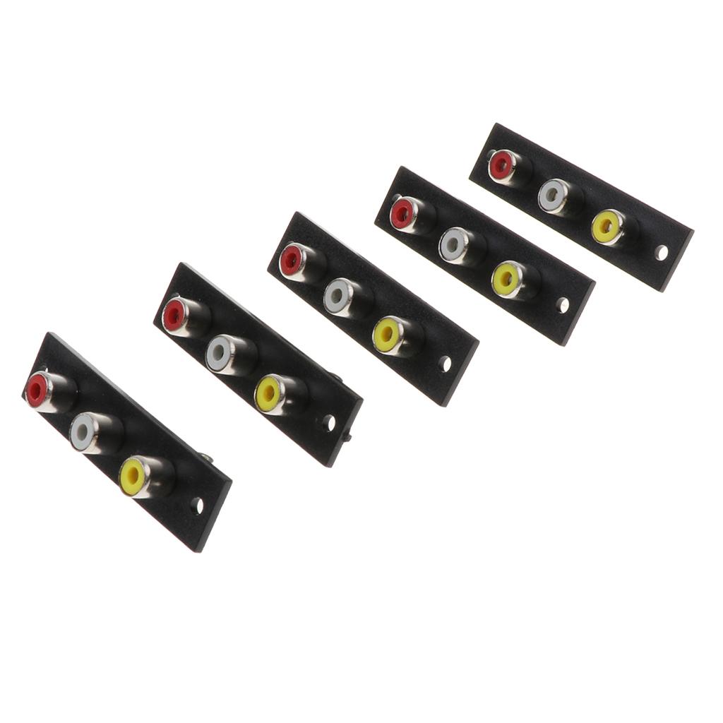 Phần Mở Rộng Bộ Chuyển đổi 3 Phần Từ Nữ Sang Nữ Bộ điều Hợp AV Audio Video