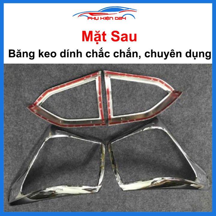 Ốp viền đèn pha hậu mạ crom Grand I10 Sedan/Hatchback 2014-2021 chống trầy trang trí bảo vệ xe