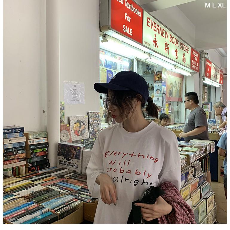 Áo Thun Tay Lỡ Form Rộng Unisex EVERYTHING WILL Ulzzang Couple