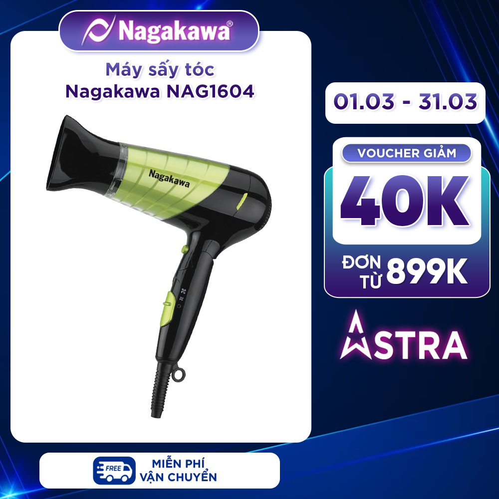 Máy Sấy Tóc Nagakawa NAG1604 - Hàng Chính Hãng