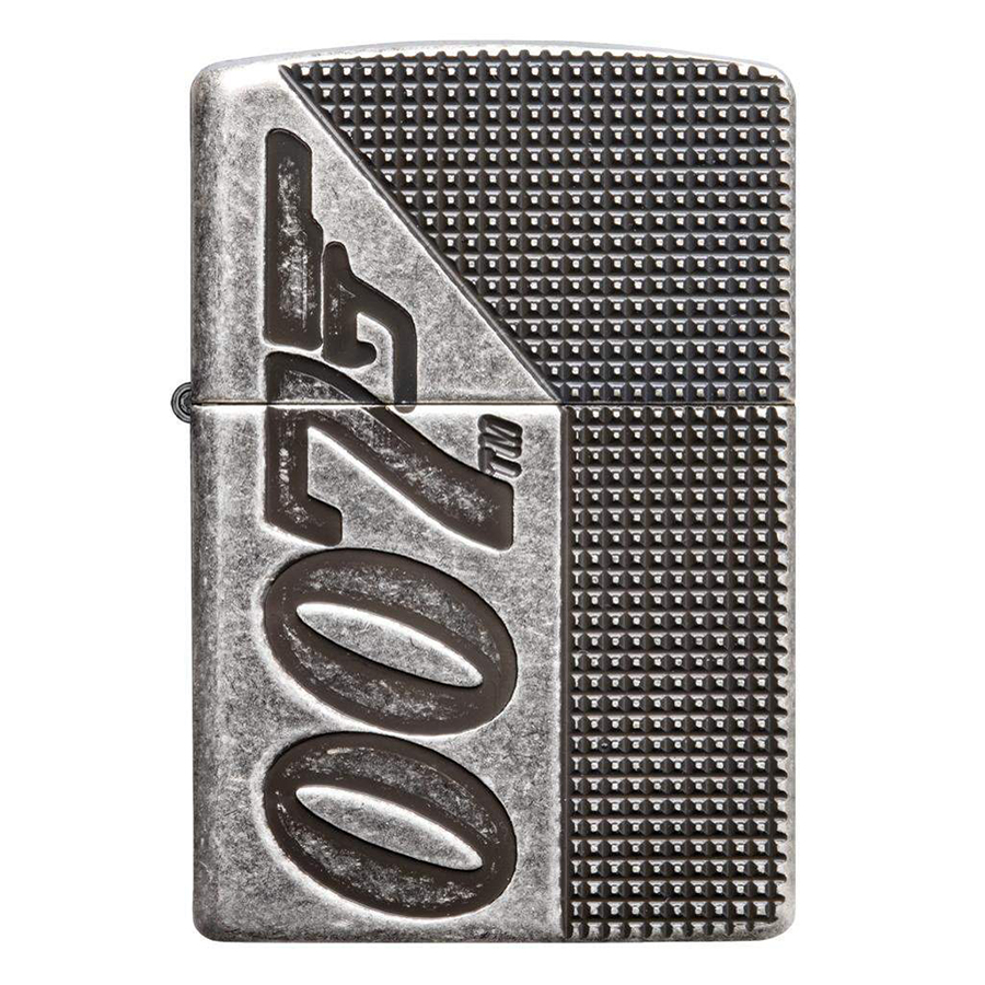 Bật Lửa Zippo 49033 – Zippo Armor James Bond 007 Antique Silver Plate