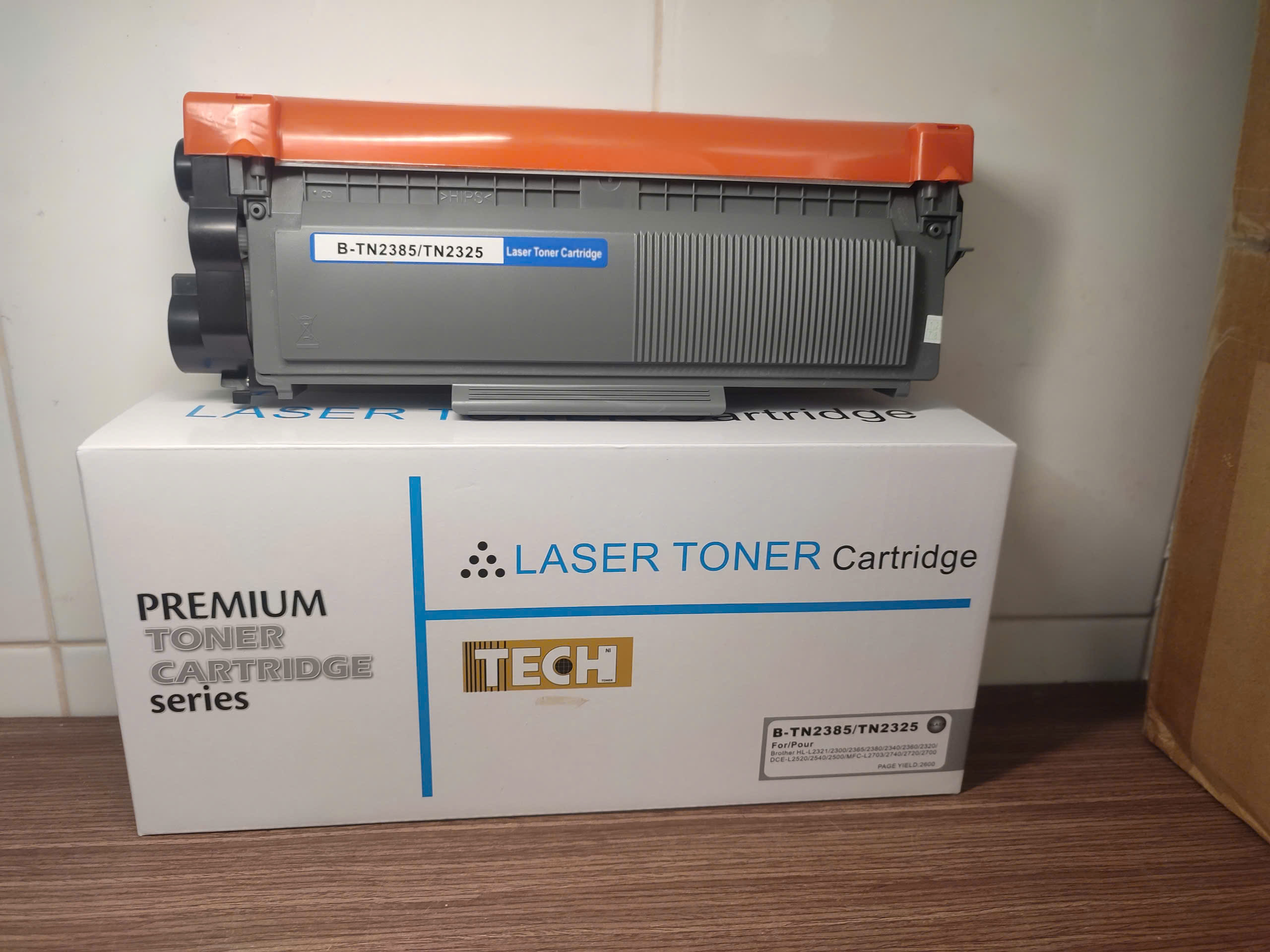 Hộp mực Brother MFC-L2701DW, Hộp mực tn-2385 mới, hộp mực tương thích