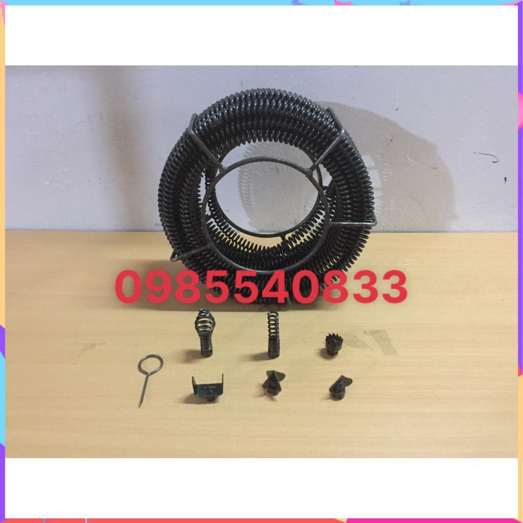 Dây thông tắc cống dài 3M dùng tay quay, thông bồn cầu,bồn rửa mặt,thông đường ống nước