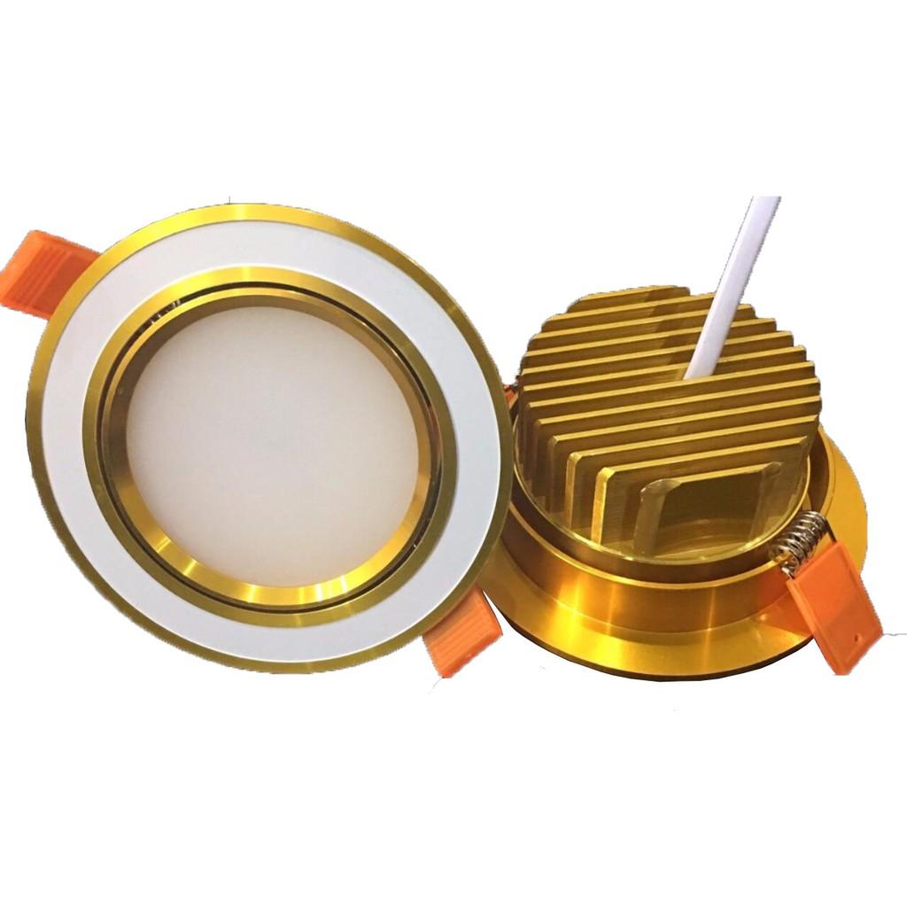 ĐÈN LED ÂM TRẦN MẮT VIỆT 7W GOLD, AS TRẮNG, VÀNG, TRUNG TÍNH