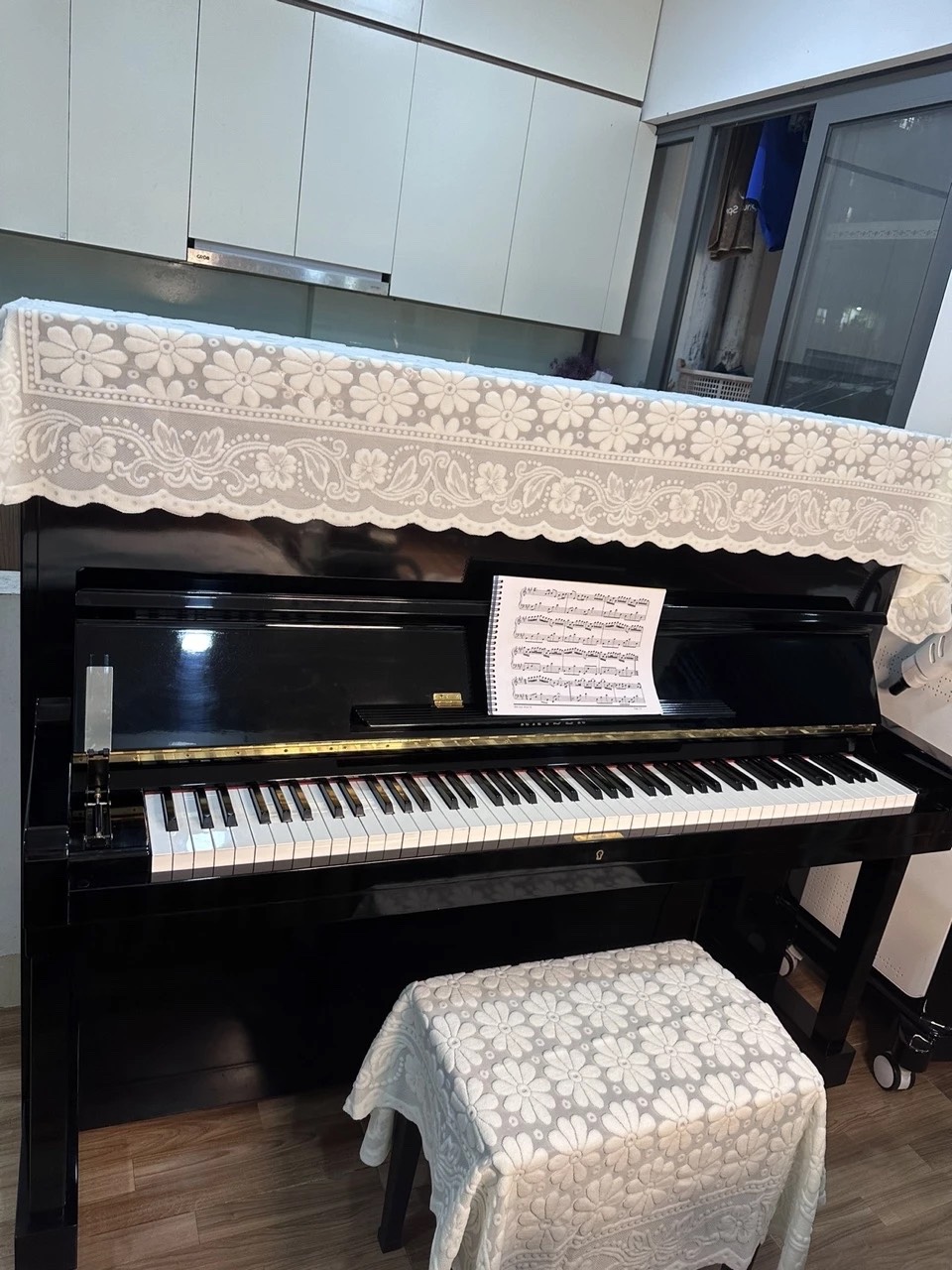 Khăn phủ đàn piano cơ đàn piano điện tử 88 phím phong cách Châu Âu cổ điển sang trọng chống bụi chống xước