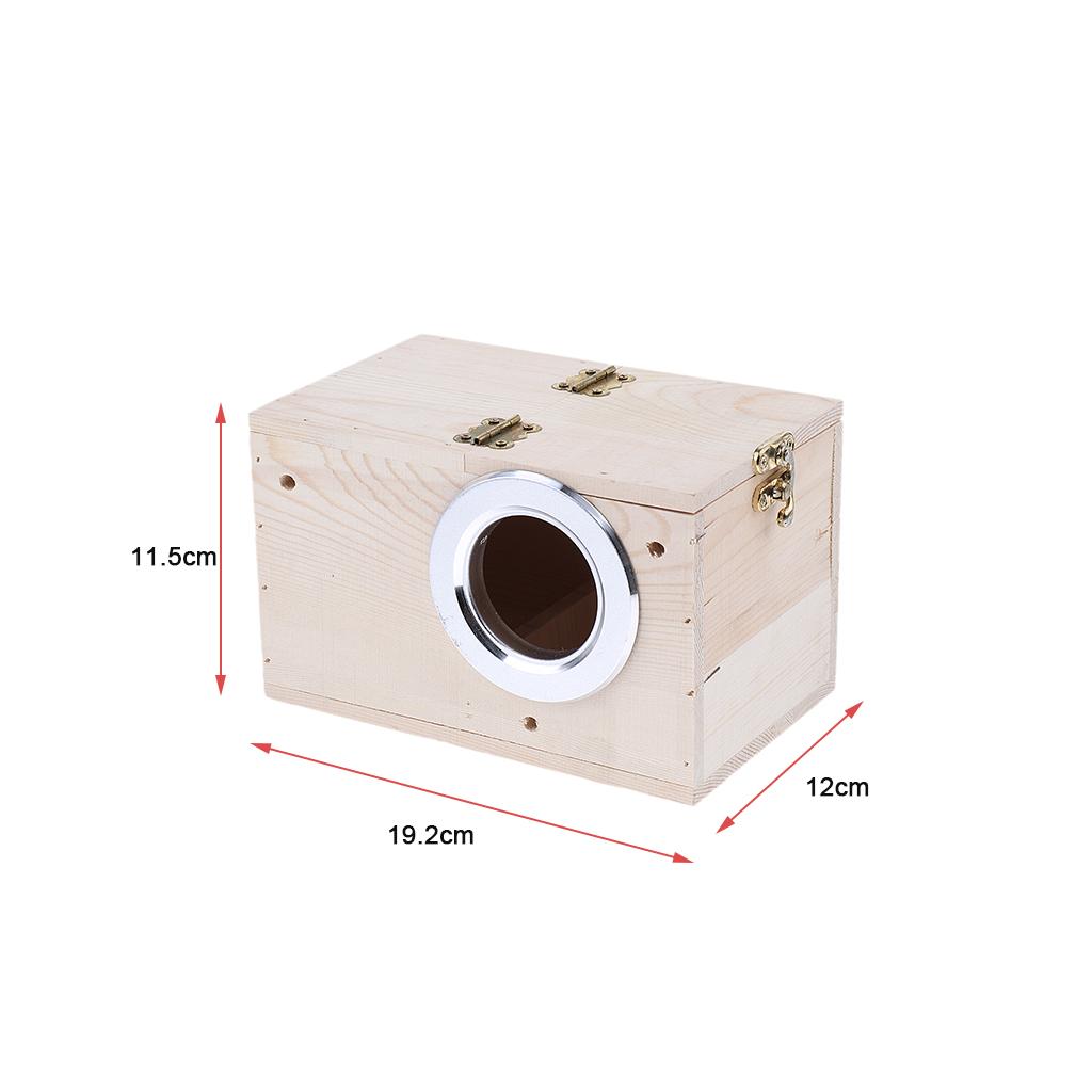 Wooden Cage House Breeding Box Nest For Bird Parrot Cockatiels Supplies #1
