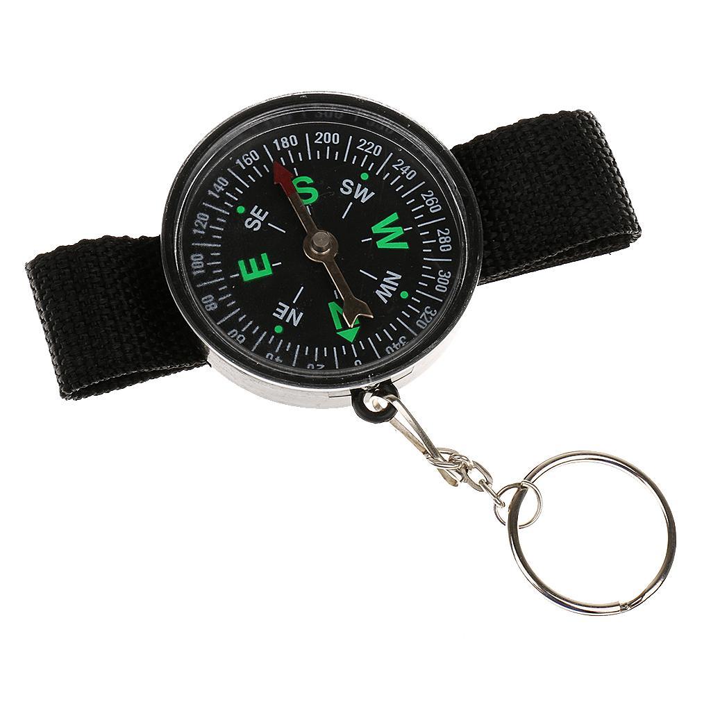 Multifunction Wrist Compass Outdoor Camping Survival Strap Band Bracelet