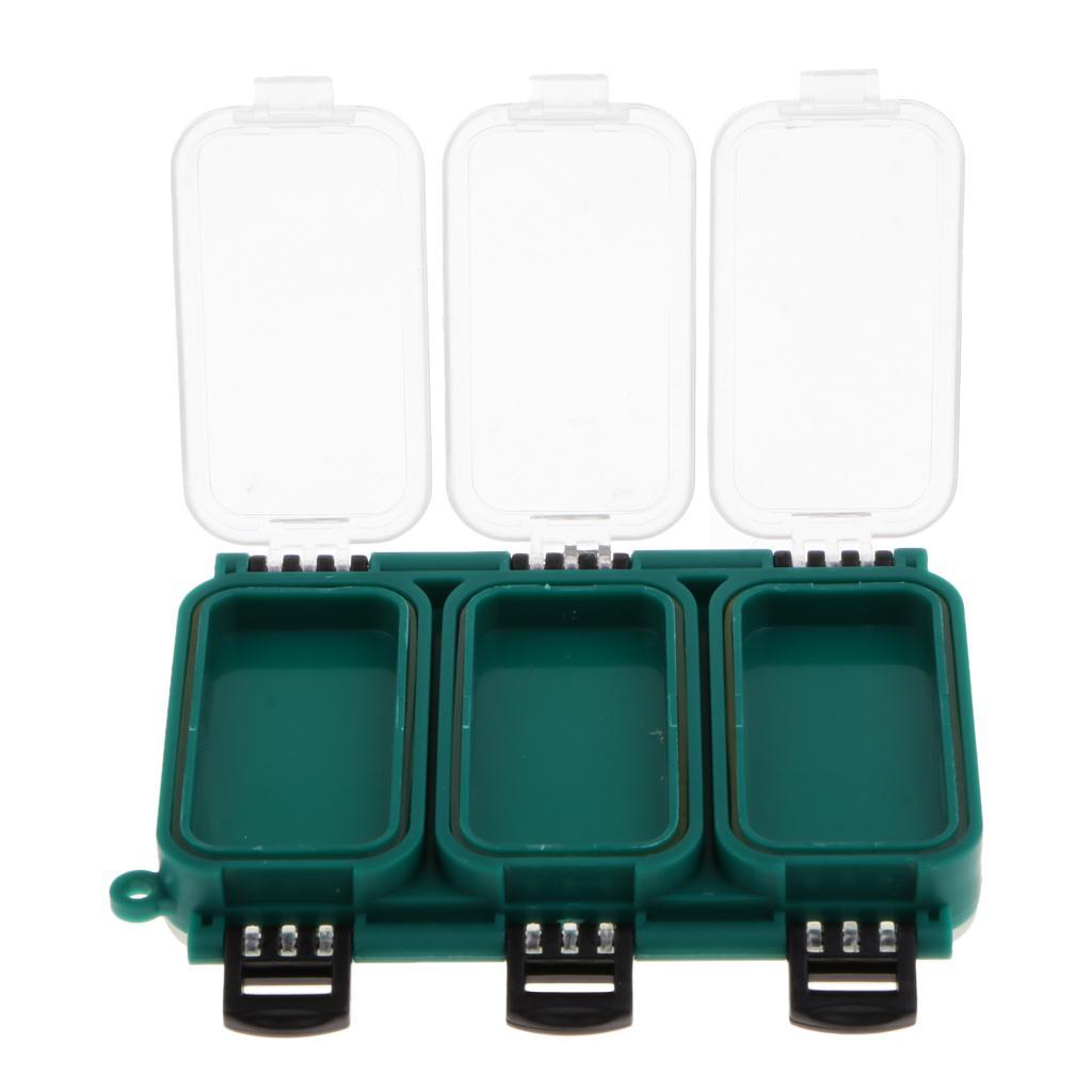 2pcs Fishing Tackle Box Safety Case Plastic Waterproof Storage Case